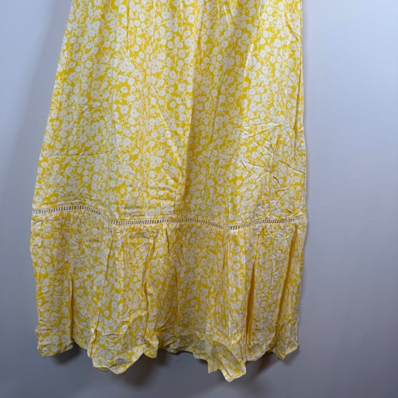 NEW Lost + Wander Sweet Summer Daze Yellow Floral Smocked Midi Dress Small NWT - Picture 3 of 8